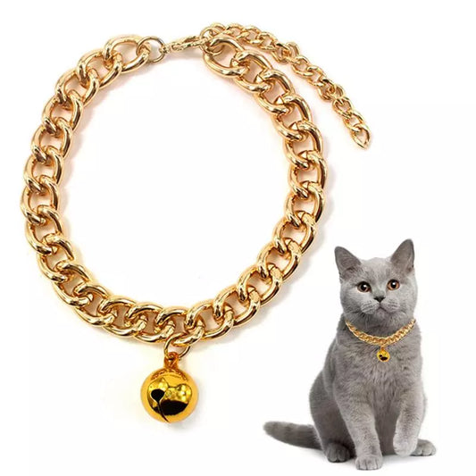 Dorakitten 1pc Pet Collar Fashion Bell Decor Aluminum Dog Cat Collar Pet