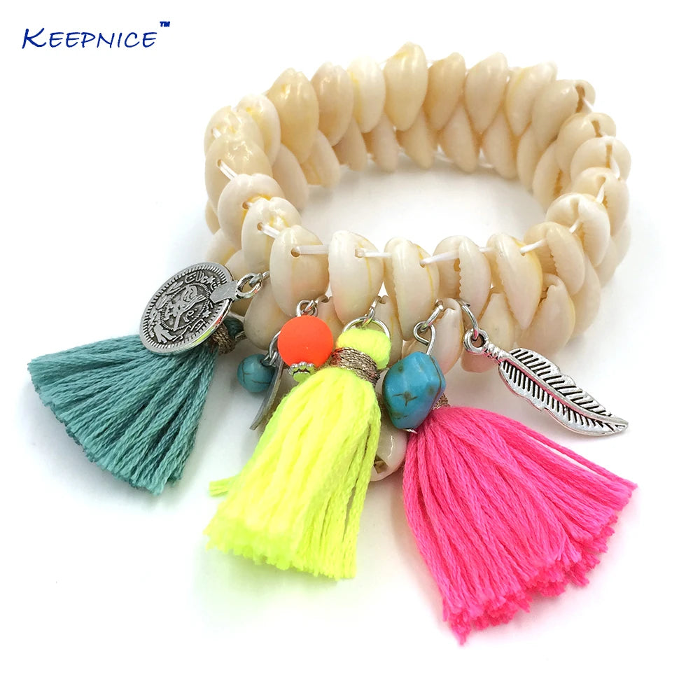 New Ethnic Handcraft Bracelets Friendship Bracelet Tassel Charm Bracelet