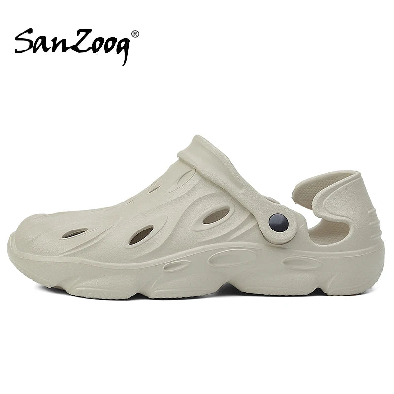 Summer Men Rubber Beach Sandals Mens Clogs Garden Shoes Clog Zuecos