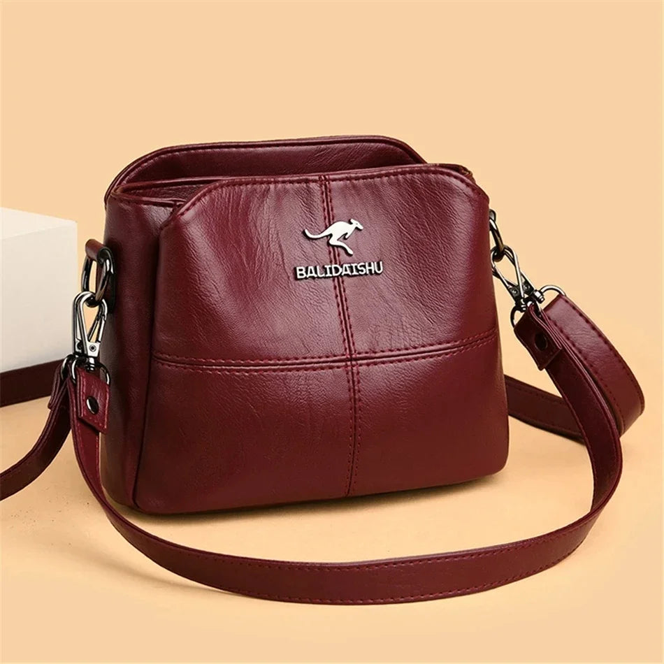 Women Embroidery Tote Bag High Quality Leather Ladies Handbags