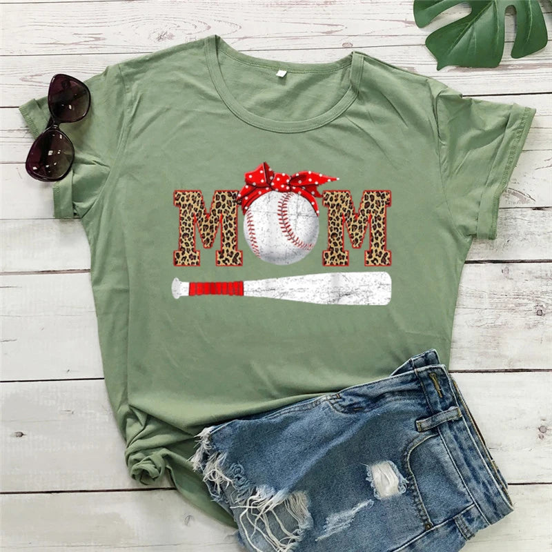 Baseball Mom Shirt - Baseball Shirt  Sports Apparel  Woman Tshirts  Graphic