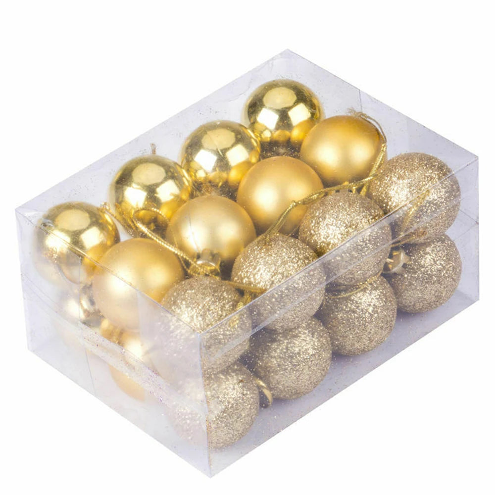 24PCS Christmas Ball Ornaments Xmas Tree Decoration Christmas Xmas Tree Ball