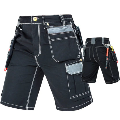 Men's Durable Multi-Pocket Work Pants Cargo Work Shorts Workwear for Men