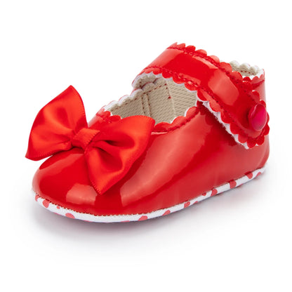 Newborn Baby Shoes Baby Boy Girl Shoes Girl Classic Bowknot Rubber