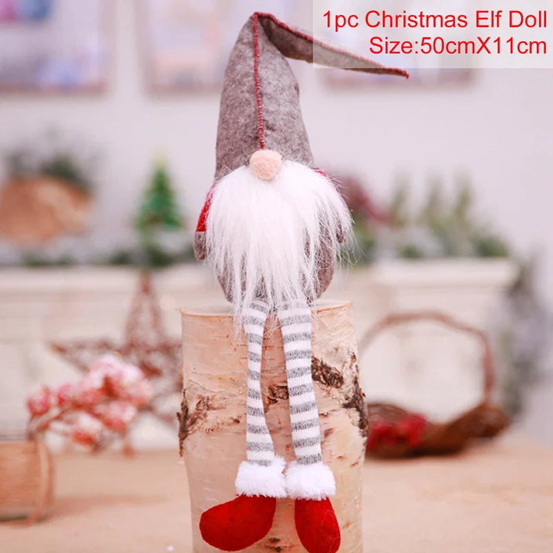 QIFU Christmas Doll Ornaments 2024 Merry Christams Decor for Home Cristmas Decor