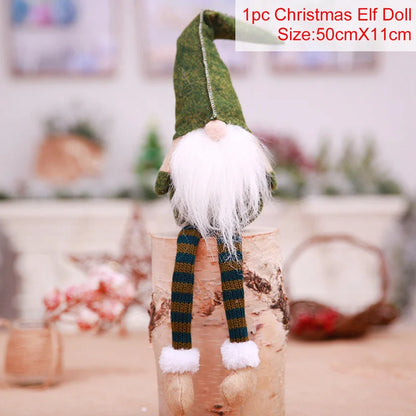 QIFU Christmas Doll Ornaments 2024 Merry Christams Decor for Home Cristmas Decor