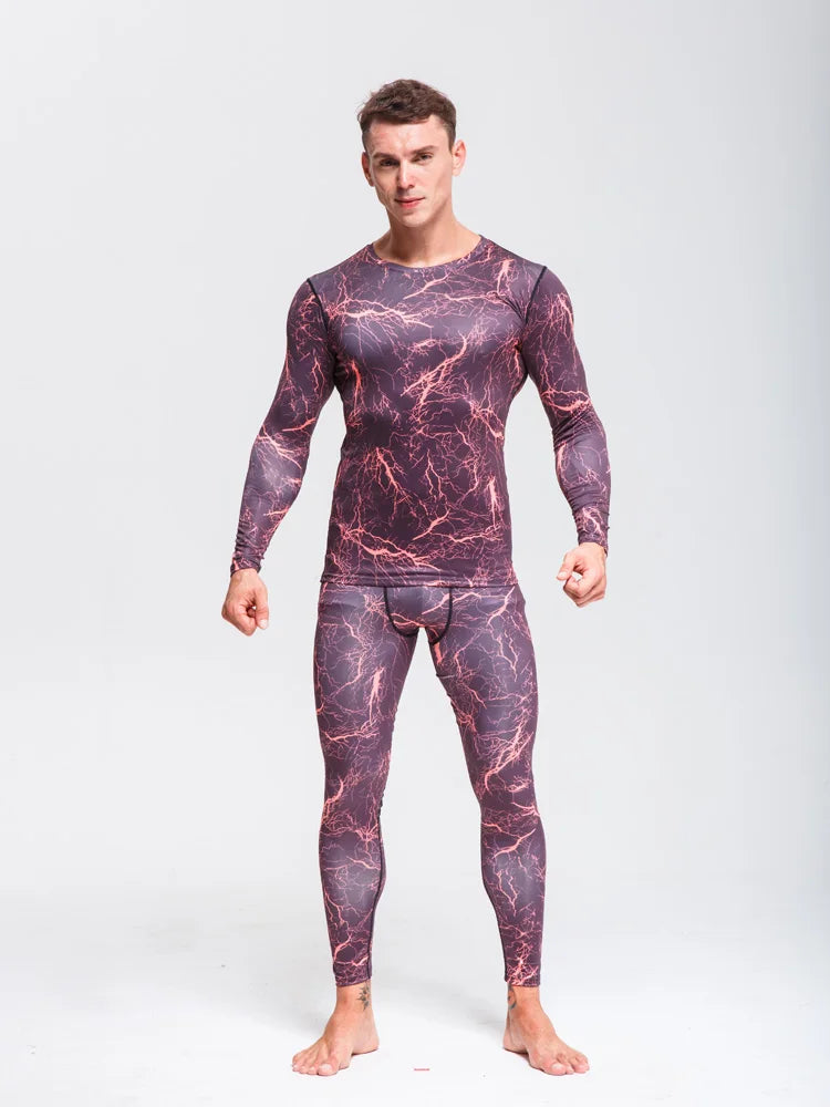 Camouflage Suit  Men's Thermal Underwear Quick-Drying Sportswear  Long Johns