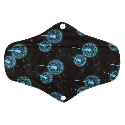 1 LONG Panty Liner Reusable Washable CHARCOAL Cloth Pad Menstrual Maternity Pad