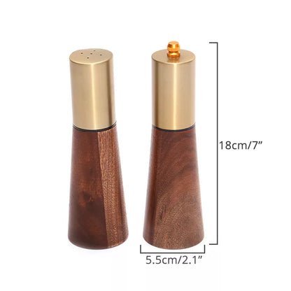 Leeseph  Wood Pepper Mill and Salt Shaker Set, Kitchen Gadgets