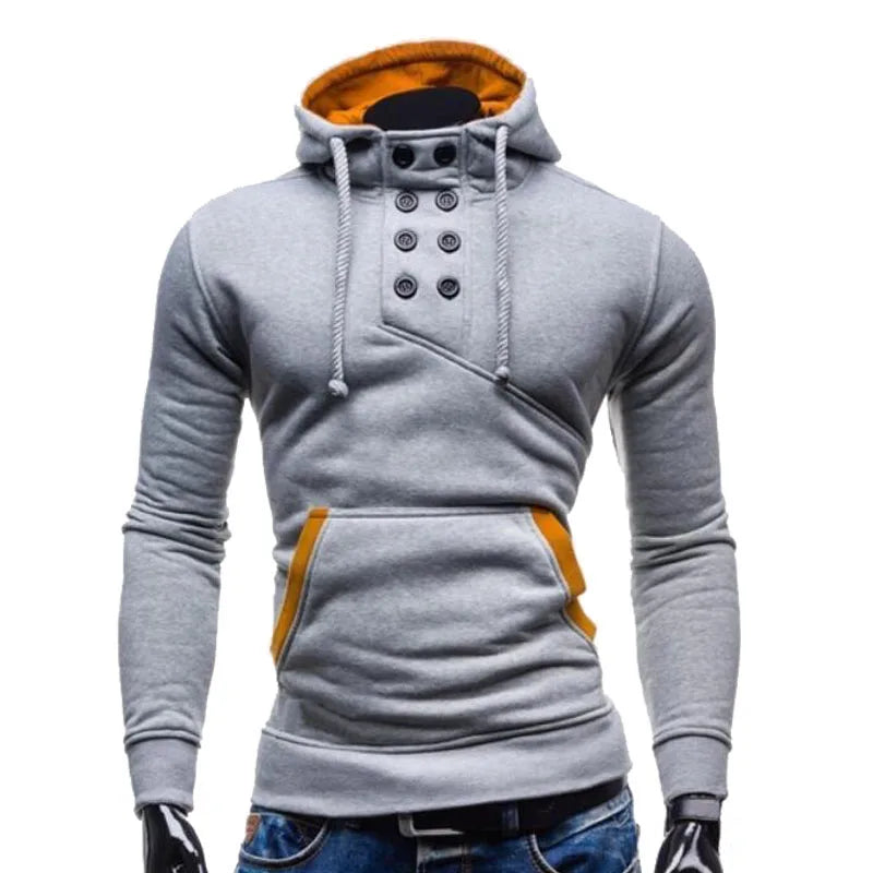 Autumn New Men's Hoodies Sweatshirts Zipper Hoodie Men Sweatshirt Solid