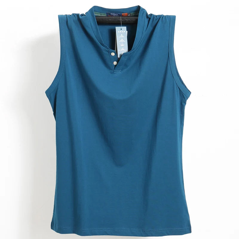 Pure Cotton Classic Tank Tops Men Sleeveless Tank Shirt