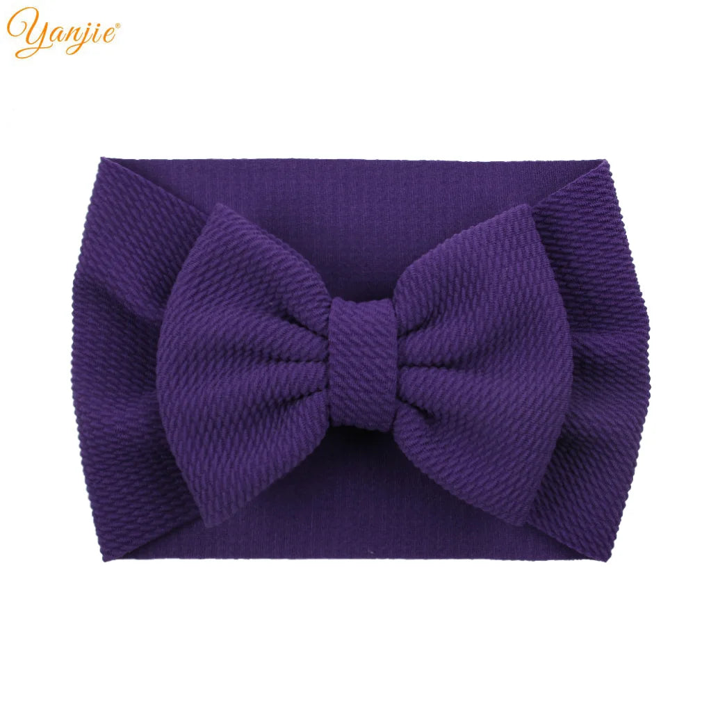 YANJIE 2023 New Turban Fashion 5'' Hair Bows Headband