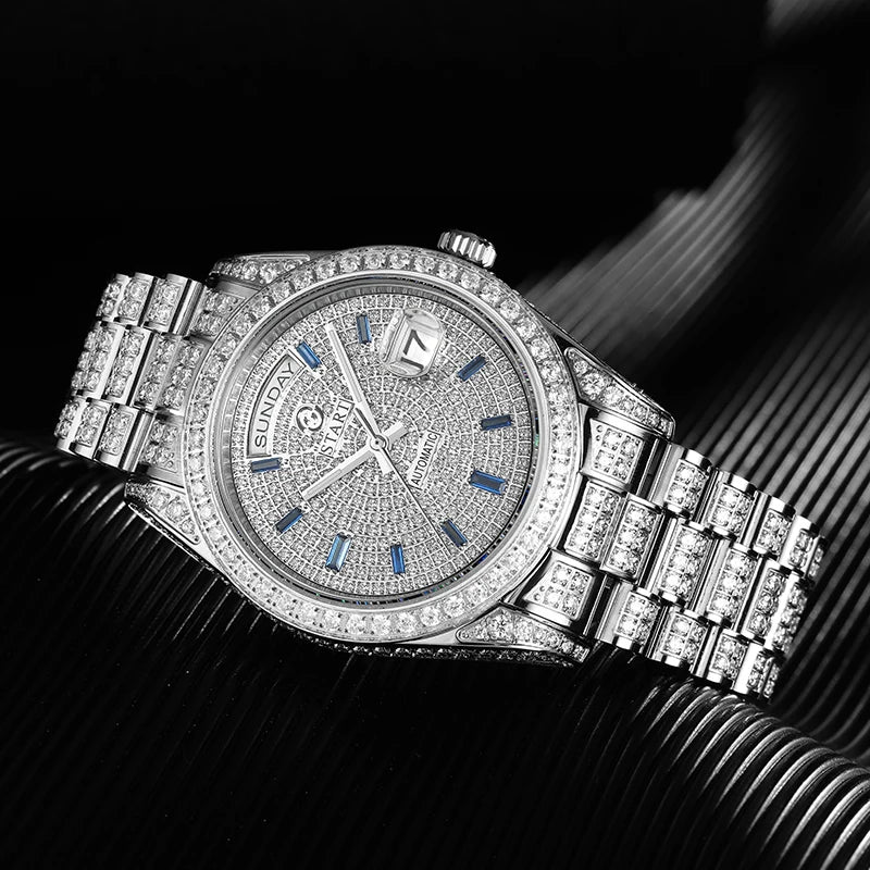 【START】Men's Automatic Mechanical Watch Diamond Watch Swiss Quality