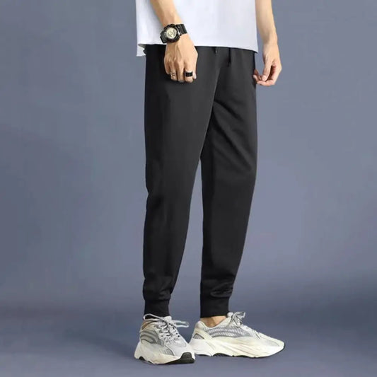 Sport Jogging Pants Casual Pants Trousers Slim Fit Stretchy Polyester Fiber