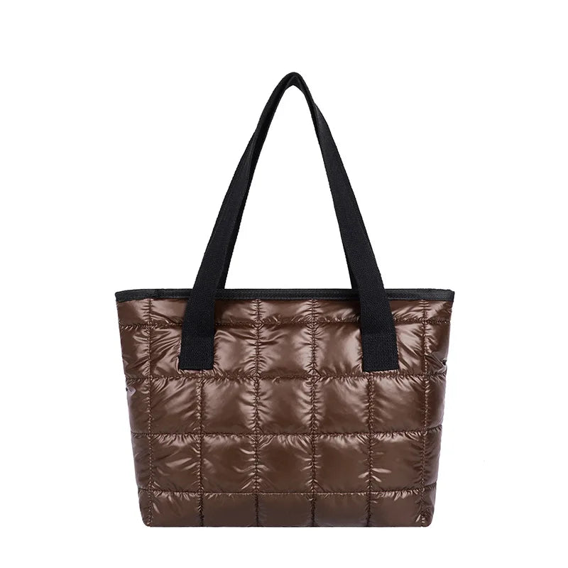 New Fashion Large Tote Padded Handbags Autumn Quilted