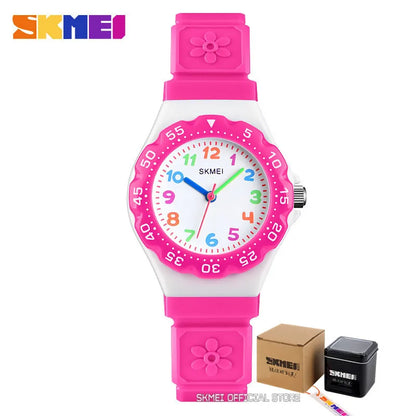 SKMEI NEW Kids Watches Outdoor Sports Wristwtatch Boys Girls Waterproof PU