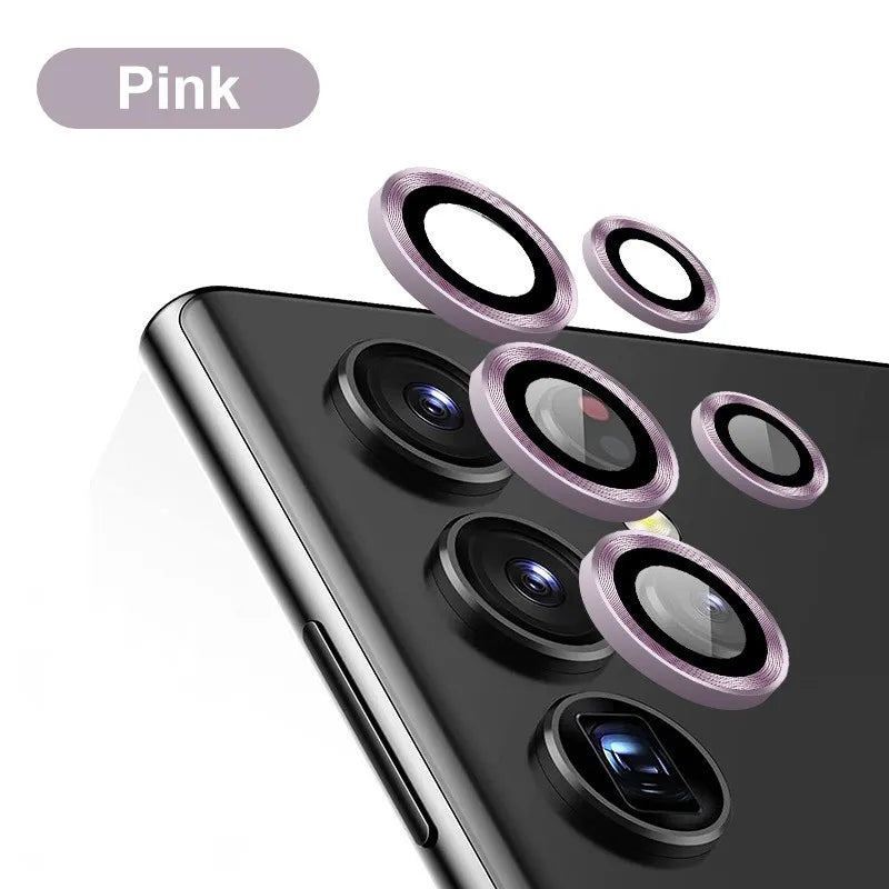 For Samsung S24 S23 Ultra Camera Lens Protector Aluminum Alloy Metal Tempered