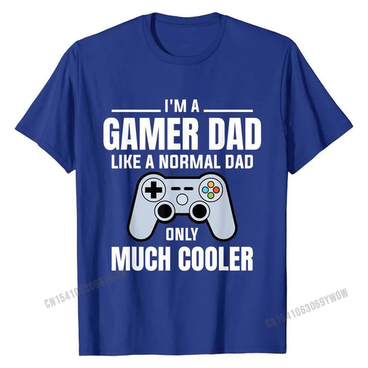 Mens Gamer Dad Like a Normal Dad Video Game Father T-Shirt