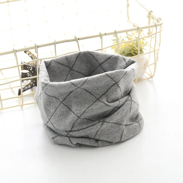 Kpop Children's Ring Scarves Cotton Warm Winter Scarf