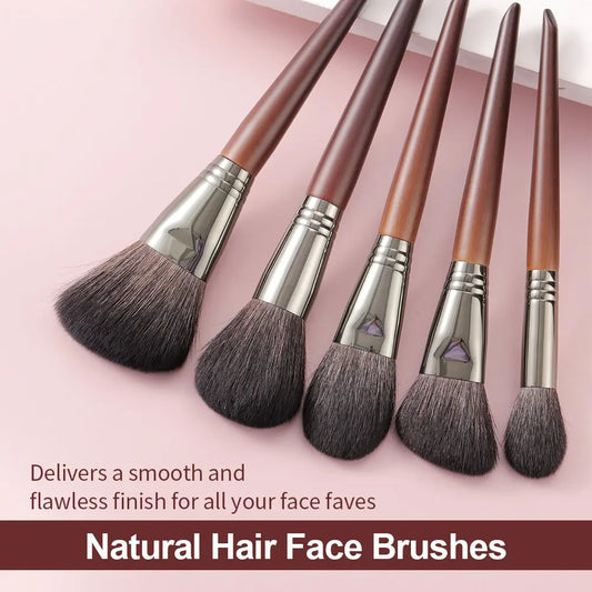 OVW Natural Makeup Brushes Set Eyeshadow Make Up Brush Kit for Makeup