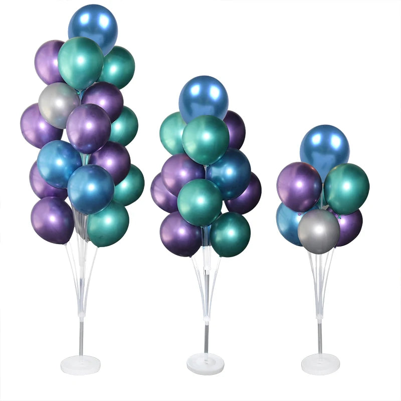 1set 7/10 Tubes Balloon Stand Holder Column Balloons Arch Stick