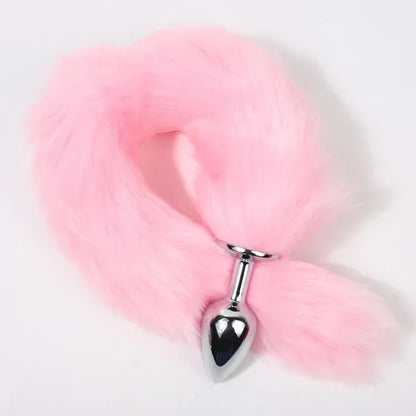 Sexy Fox Tail Anal Plug Metal Adult Products Woman Men Anal Butt Plug