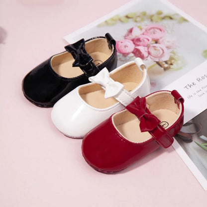 Newborn Baby Shoes Baby Boy Girl Shoes Girl Classic Bowknot Rubber