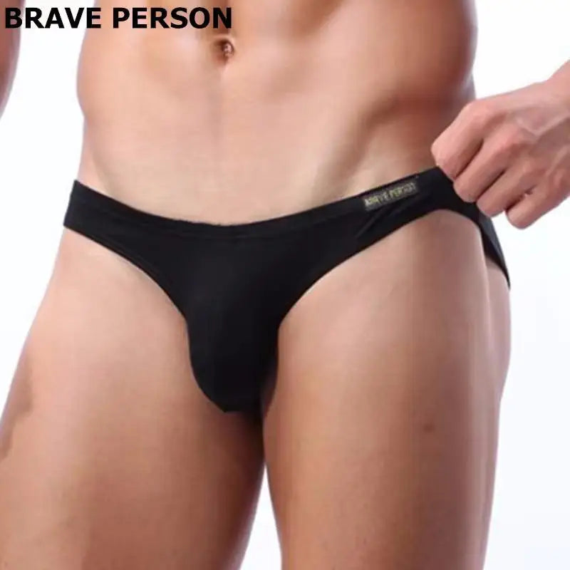 BRAVE PERSON Mens Sexy Modal Underwear Briefs Men Low Rise U Convex Pouch Brief