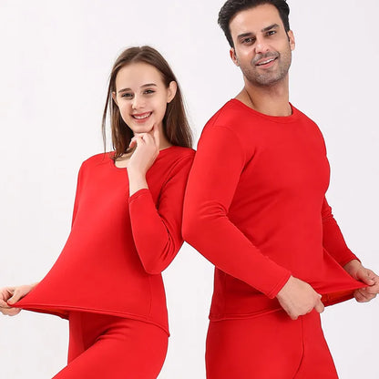 Winter Men Thermal Underwear for Women Sets Long Johns Warm Solid Casual