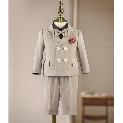 2024 New Boy Suit Set Wedding for Toddler Boys Formal Dress Children 1-8 Year