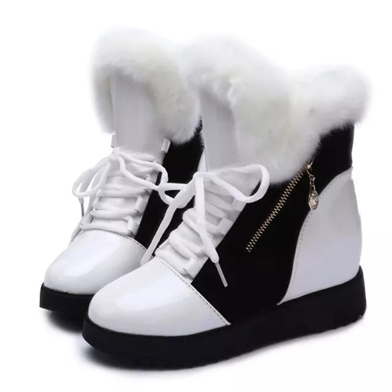 Women Boots Platform Winter Shoes Women Snow Boots With Thick Fur