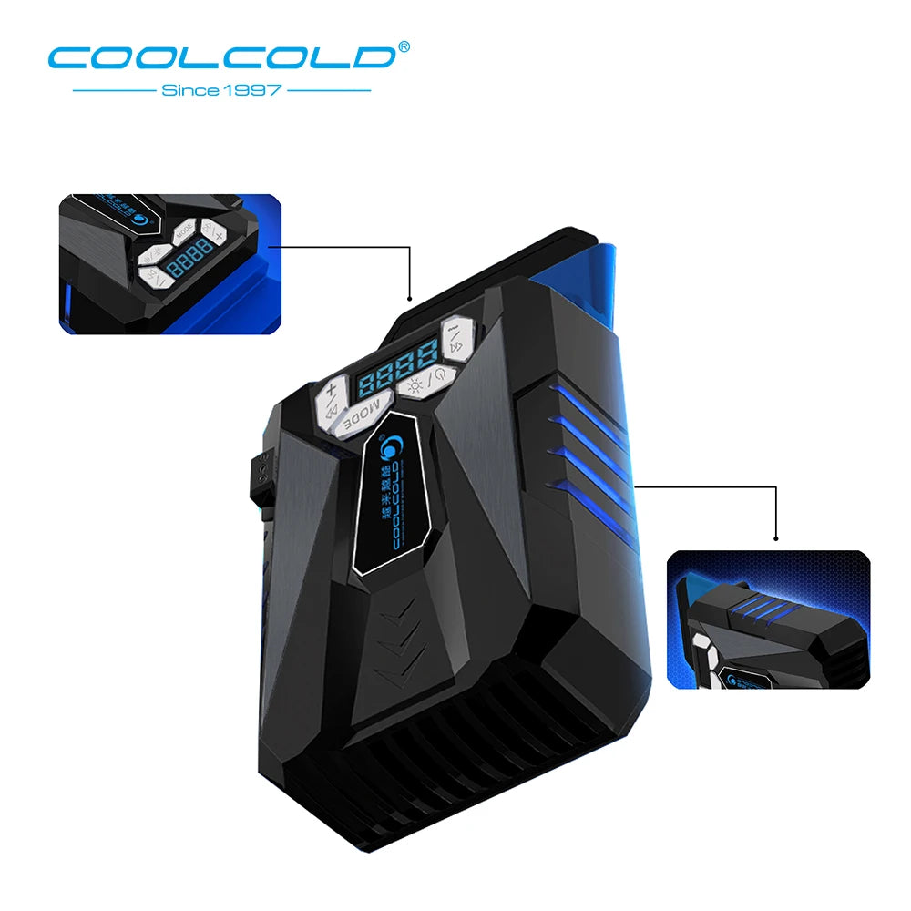 COOLCOLD Vacuum Portable Laptop Cooler Suitable for 12-17inch Air External