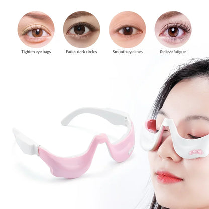 3D EMS Micro Current Pulse Eye Massager Hot Compress Fading Eye Dark