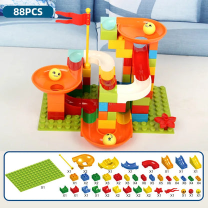 Creative Building Blocks Wall Base Plates Marble Race Run