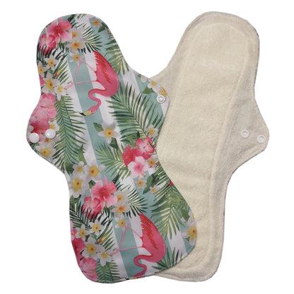 Night Use Washable Flamingo Cloth Menstrual Pad Heavy Flow Sanitary Napkin