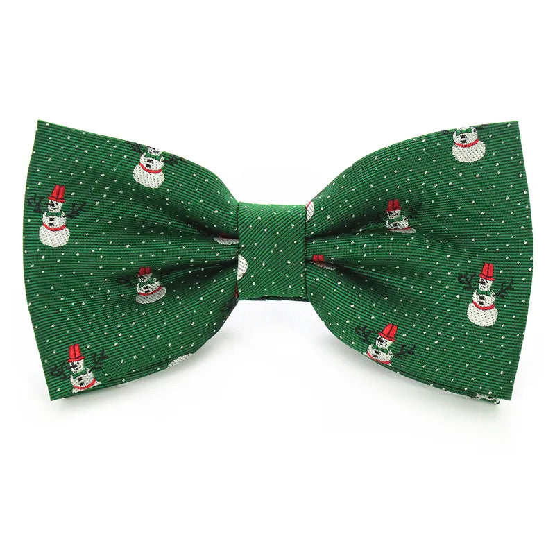 JEMYGINS Christmas Bow Ties for Mens Shirt  Snowflake Christmas Tree Pattern