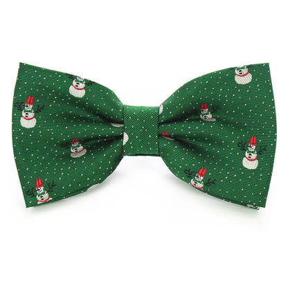 JEMYGINS Christmas Bow Ties for Mens Shirt  Snowflake Christmas Tree Pattern