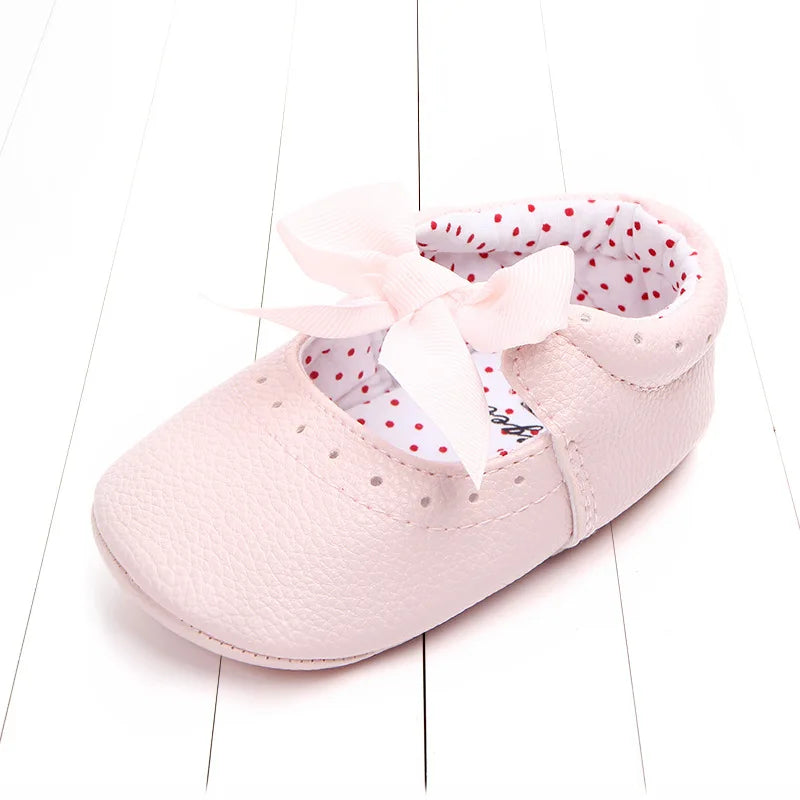 Baby Shoes for Newborn Baby Girls Princess Shoes PU Leather