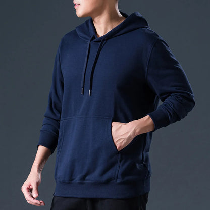 Fashion Hoodie Men Solid Hip Hop Tracksuit Men Hooded Sweatshirt Casual