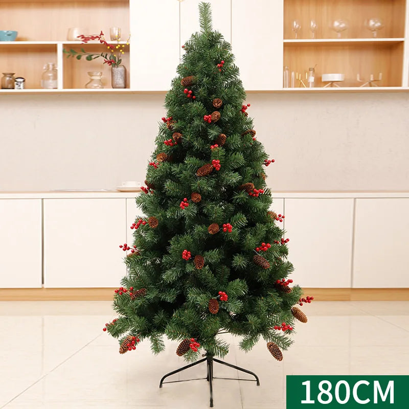 1.5 M Christmas Tree 1.2/1.8 M Luxury Encryption Mixed Pine Cone Red Fruit