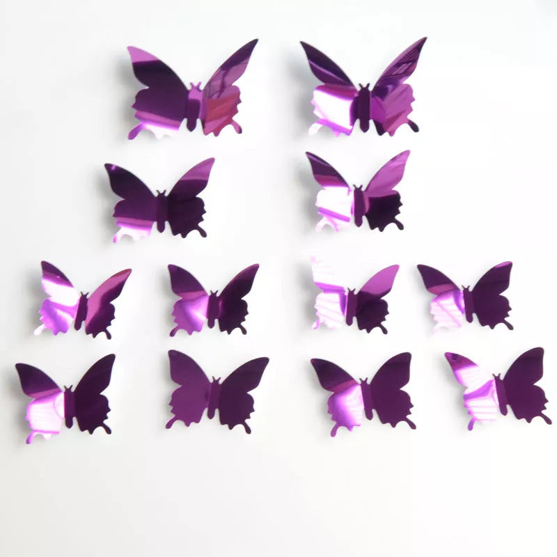 Creative Butterfly Refrigerator Sticker Home Decor Kitchen DIY Wall Stickers