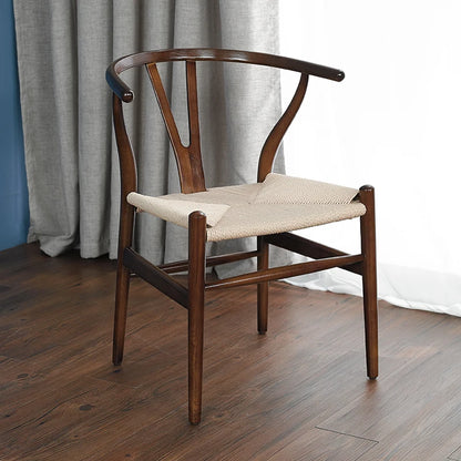 Chair Solid Wood Nordic Simple Modern Dining Chair Leisure Armback Domestic