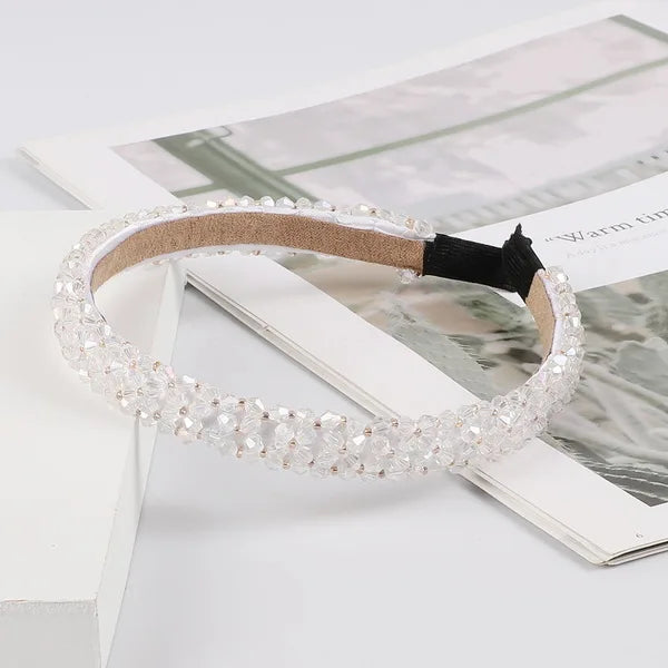 Girls Shiny Luxury Rhinestone Hair Band Diamond Hair Hoop Hair Accessories