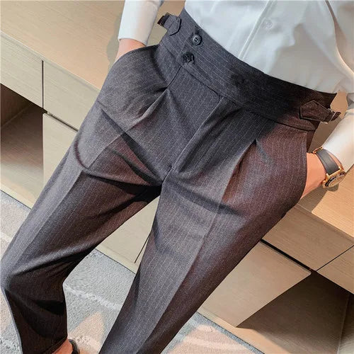 Fall 2022 High Quality Business Casual Draped High-Waist Trousers