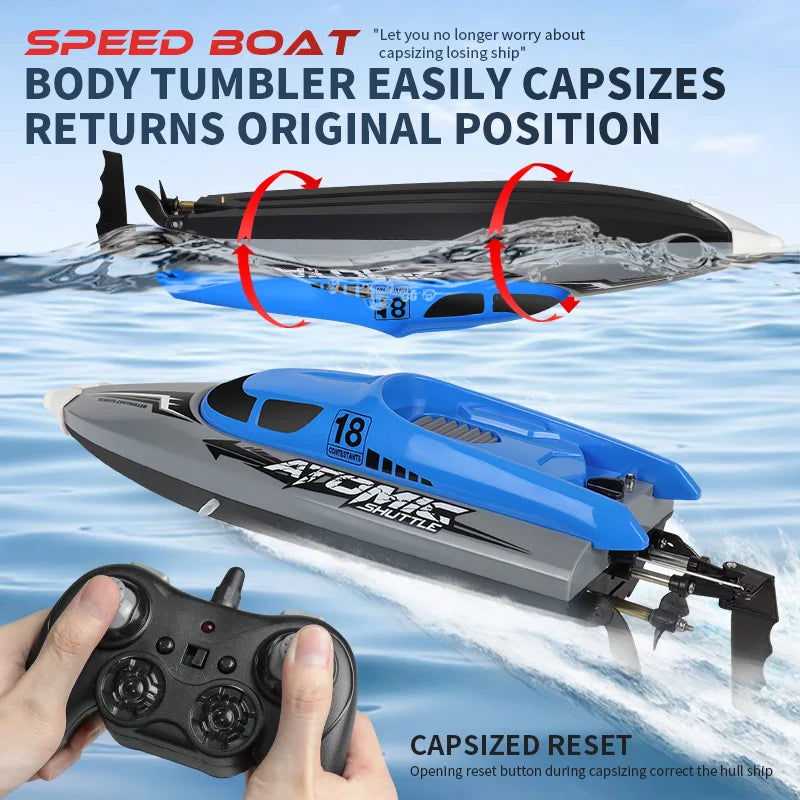 601 RC High-Speed Boat 25Km/H 2.4G Waterproof Remote Control Ship Speedboats