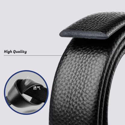 Automatic Belt Without Buckle Men Good Quality Leather Belt Body Strap