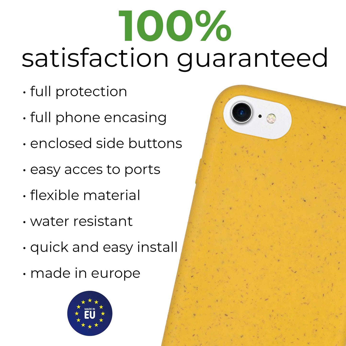 Biodegradable Phone Case - Sunshine Yellow