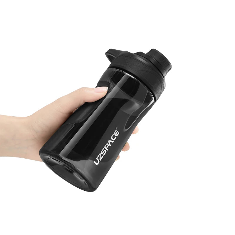 New UZSPACE Water Bottle BPA Free Shaker Portable Sport Plastic Cup Gym Kettle