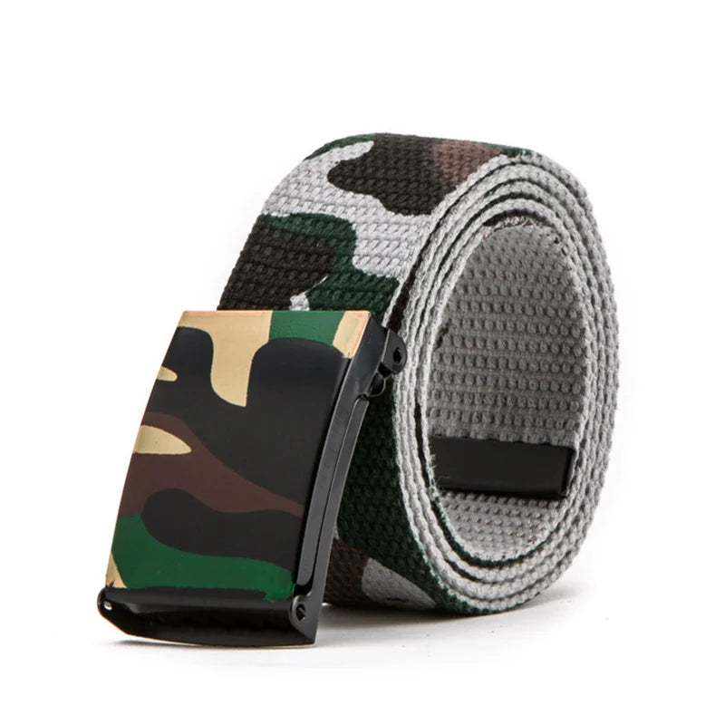 Yienws Cocuk Kemer Camouflage Canvas Belts for Boys Children