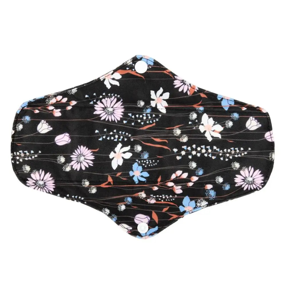 1 LONG Panty Liner Reusable Washable CHARCOAL Cloth Pad Menstrual Maternity Pad